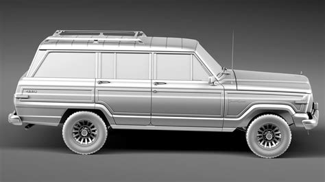 Jeep Wagoneer Woody 1980 - 3D Model by SQUIR