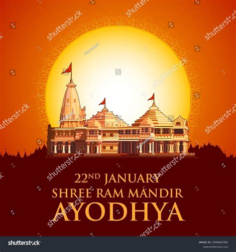 2,304 Ayodhya Ram Mandir Images, Stock Photos, 3D objects, & Vectors ...