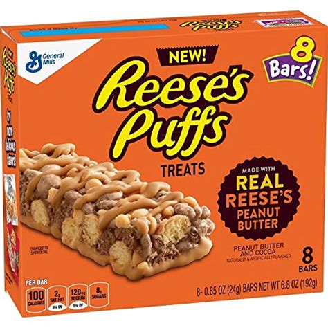 General Mills Breakfast Cereal Bars 6.8oz (Reese’s Puffs ...