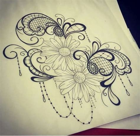 Flowers and lace tattoo | Lace tattoo design, Lace tattoo, Lace flower ...