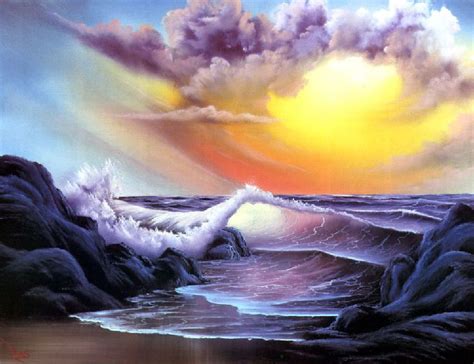 Stormy Seas ~ Bob Ross | Bob ross paintings, Bob ross, Bob ross art