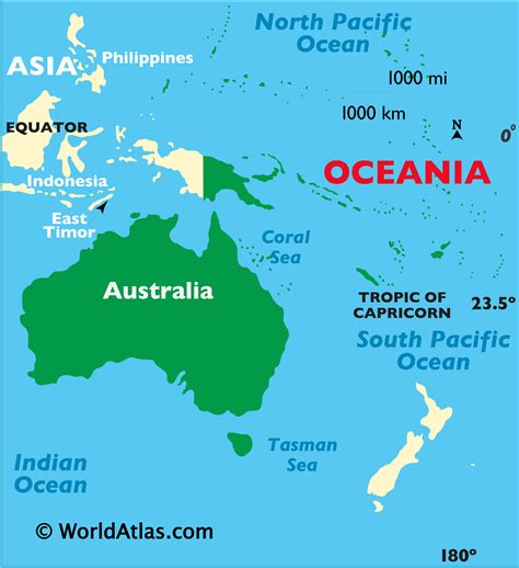 Australia Map - Map of Australia, Australia Outline Map - World Atlas