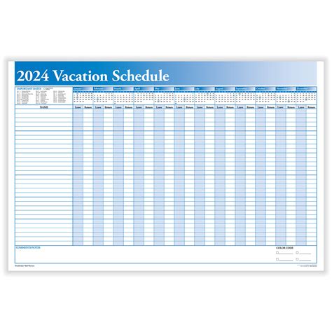 Vacation Planning Calendar 2024 - Emmye Melodie