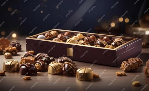 Premium AI Image | A luxury chocolate gift set for celebration