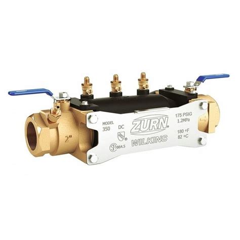 Zurn 112-350 $359.65 Backflow Preventer, 1-1/2" Size, 175 psi | Zoro.com