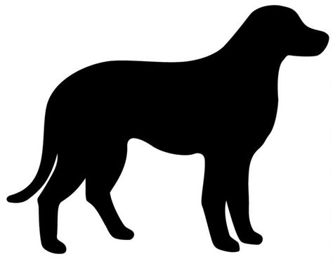 Clip art of black dog silhouette free image download