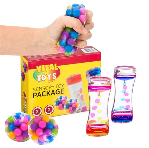 Buy Sensory Toy Package by Vital Toys/4-Pack Autism Toys/Includes 2 ...