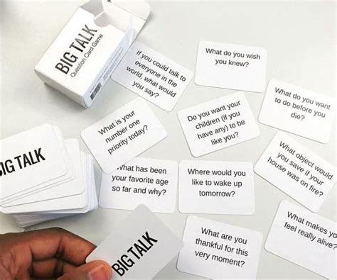 Big Talk Question Card Game