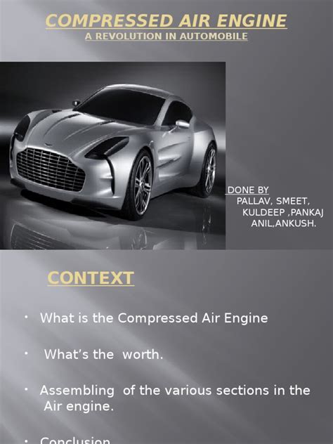 Compressed Air Engine | PDF | Internal Combustion Engine | Engines