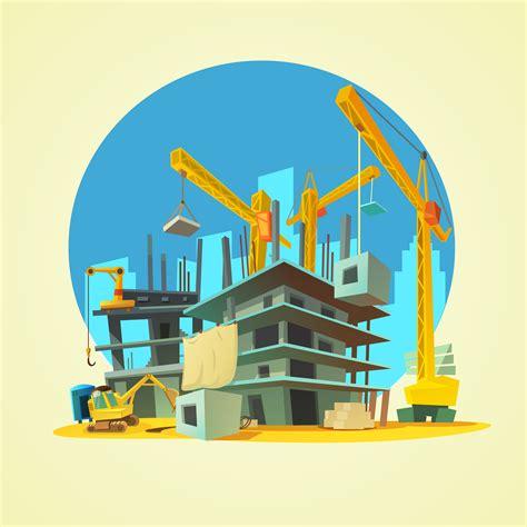 Construction Cartoon Illustration 484585 Vector Art at Vecteezy