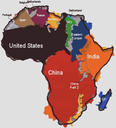 The True Size of Africa - USA, China, India, Japan, and Most of Europe ...