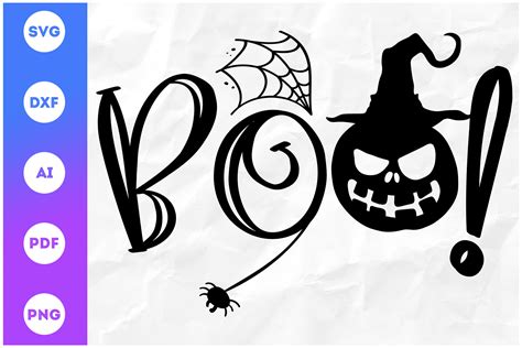 BOO SVG | Halloween SVG Graphic by craftiversally · Creative Fabrica