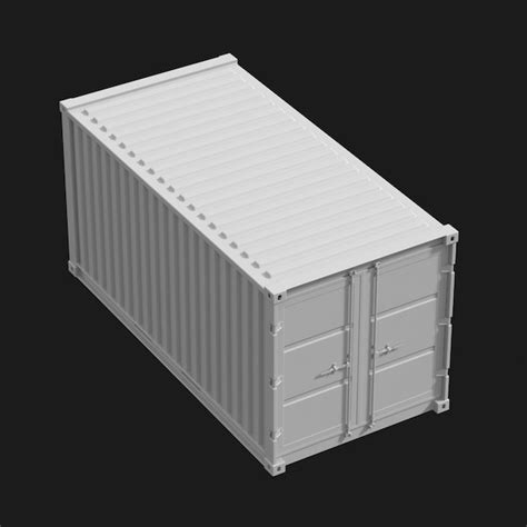 Free shipping container 3D Models for Download | Freepik