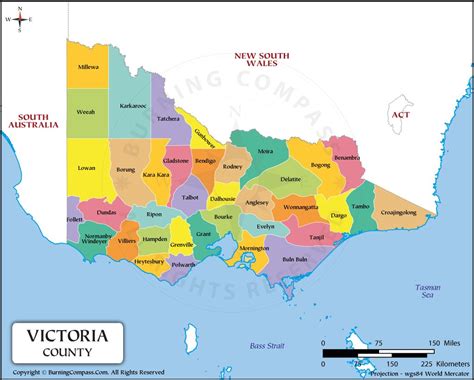 Victoria County Map, Victoria Political Map