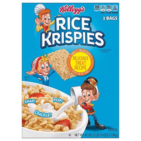 Kellogg's Rice Krispies Breakfast Cereal, 42 | ubicaciondepersonas.cdmx ...