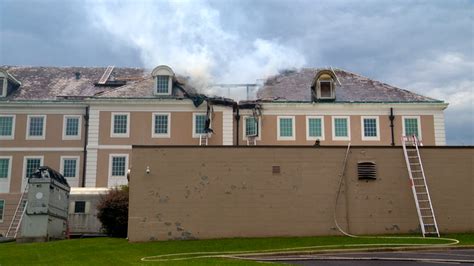 Fire destroys section of building's roof near Asheville VA; hospital ...