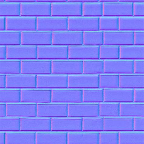 Blue Brick Wall PBR Texture