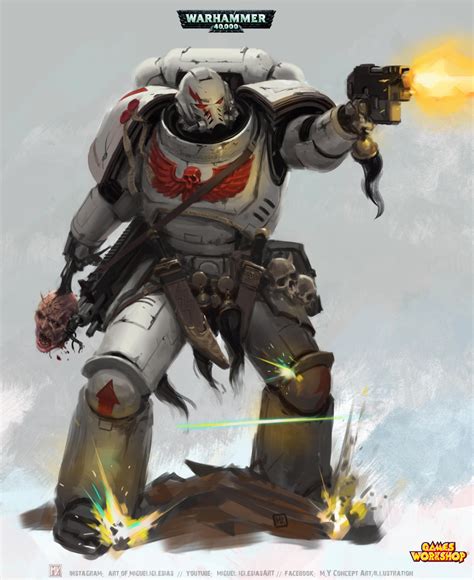 ArtStation - Space Marines Primaris vignette illustrations for Codex ...