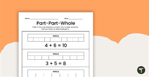 Part-Part-Whole Addition and Subtraction Worksheets | Teach Starter