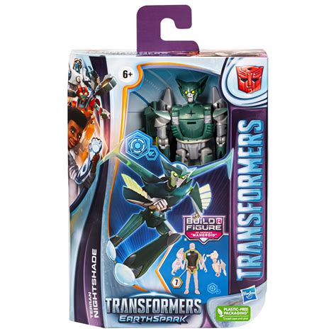 Buy Transformers Earthspark Nightshade Deluxe nonbinary Autobot Toy ...