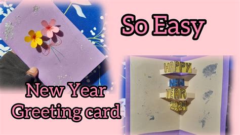 Easy New Year Greeting Card || Happy New Year Card || Madiha's drawing ...