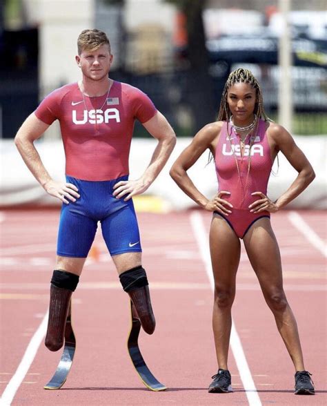 USA Olympian Tara Davis and her Boyfriend Hunter Woodhall who is ...