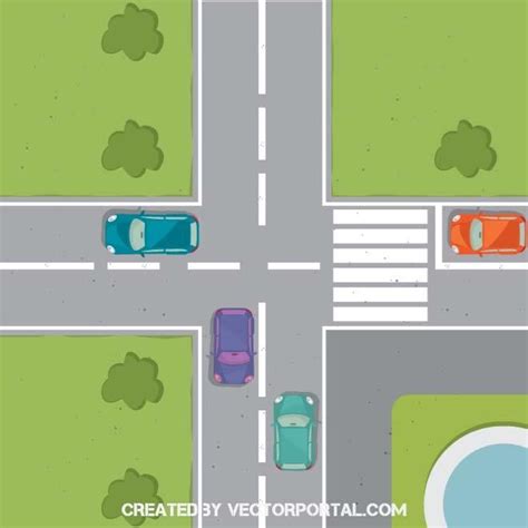 ROAD INTERSECTION.ai Royalty-free Stock Vector Images and Clip Art