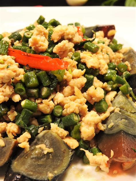 Pad Kra Pow Century Eggs - Healthy Thai Recipes