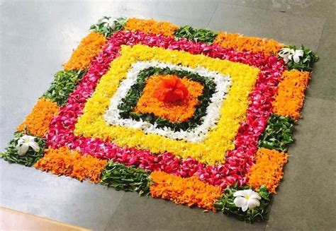 15 Best Flower Rangoli Designs Ideas For Pongal 2024