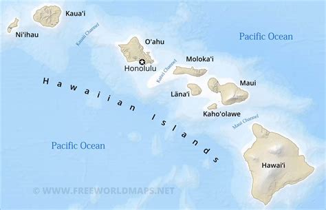 Map Hawaiian Islands - Share Map