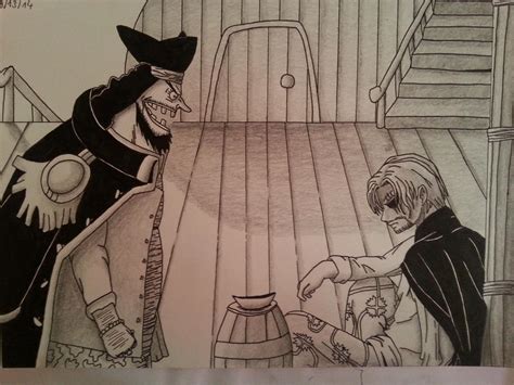 shanks vs blackbeard by fabrodrawinggains on DeviantArt