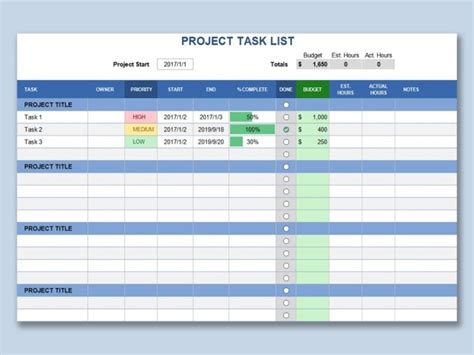 14 Excel Task Tracking Template Excel Templates Excel