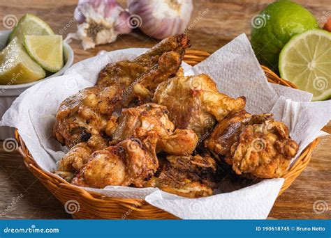 Brazilian Style Deep Fried Chicken. Called Frango a Passarinho Stock ...