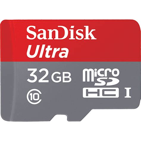 SanDisk Ultra Micro SD Card Class 10 32GB UHS-I MicroSDHC 80MB/s Memory ...