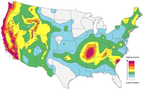 World Earthquake Risk Map - United States Map