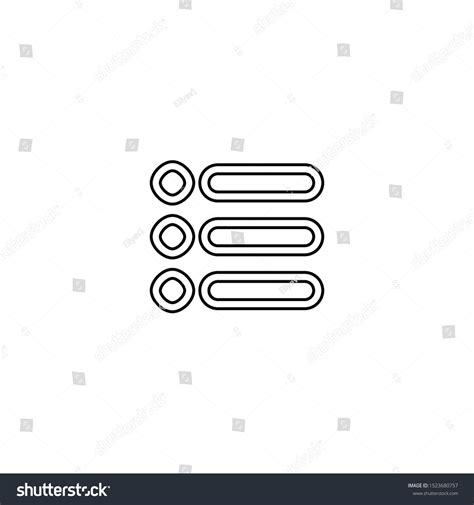 Menu Button Icon App Design Element Stock Vector (Royalty Free ...