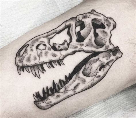 T-Rex Skull tattoo by Arthur Coury | Photo 24146