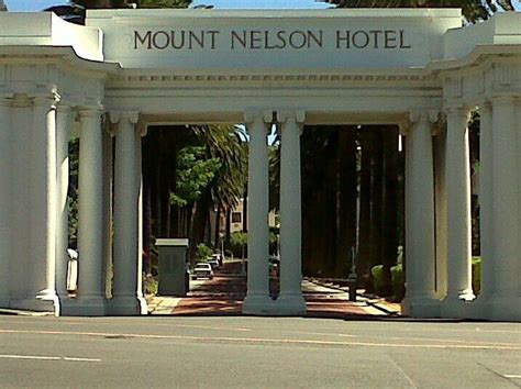 This is Mount Nelson Hotel in Cape Town, named after Nelson Mandela.