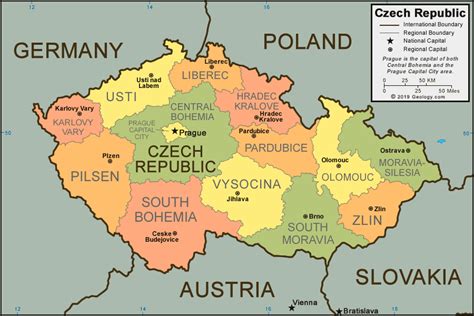 Czech Republic Map and Satellite Image