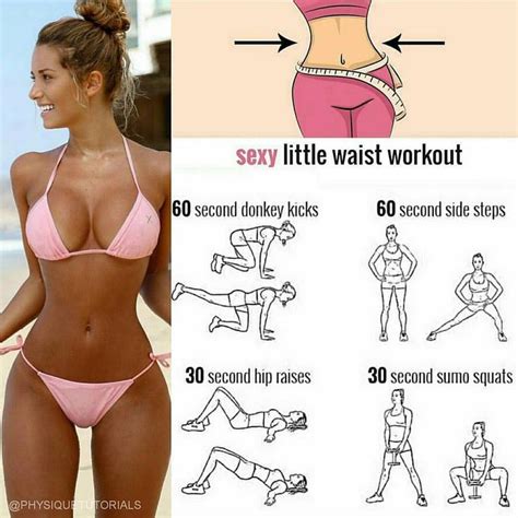 This workout for a slim waist is amazing! Like and save this so you can ...