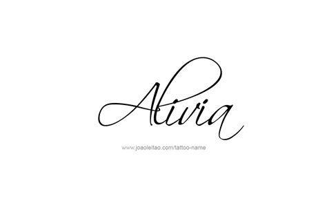 Alivia name tattoo designs – Artofit