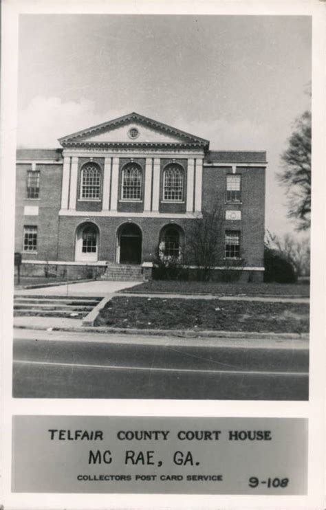 Telfair County Court House, McRae, GA. Georgia Postcard