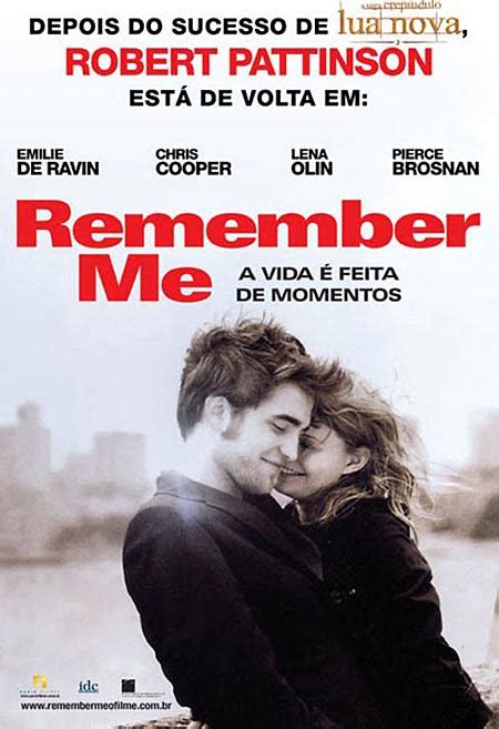 Robert Pattinson's "Remember Me" Poster - FilmoFilia