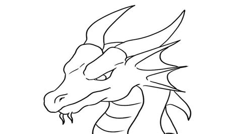 Simple Dragon Drawing With Color