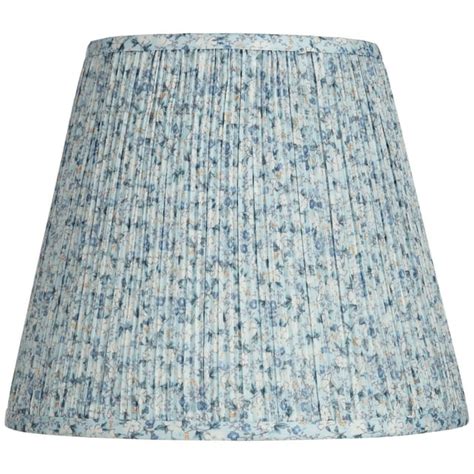 Springcrest Collection Hardback Pleated Empire Lamp Shade Blue White ...