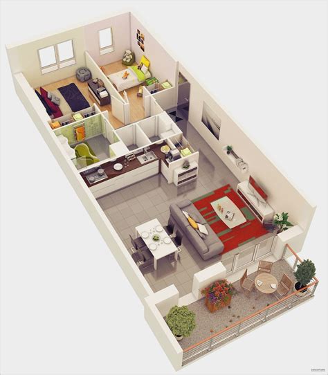 2 Bedroom Flat Interior Design In India in 2020 | Small apartment plans ...