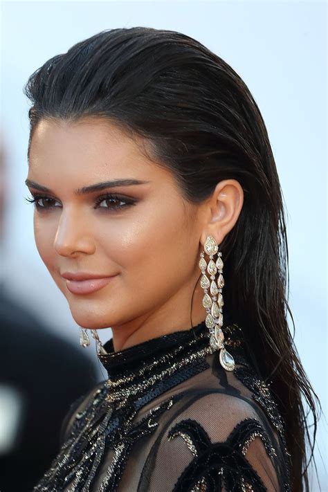 Kendall Jenner's Slicked Back Shine #WomenHairstyles | Slick hairstyles ...