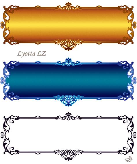 Borders labels 2 by Lyotta on deviantART | Page borders design, Wedding ...