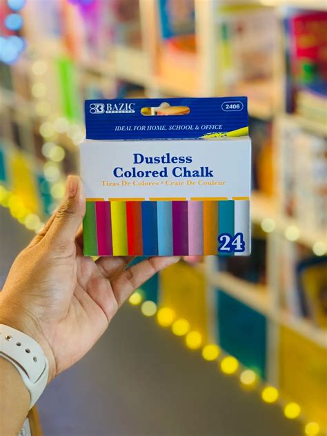 Dustless Coloured Chalk Pack of 24 - Scribbles and Quills