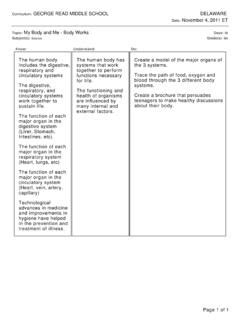 Curriculum: GEORGE READ MIDDLE SCHOOL€ DELAWARE€ … / curriculum-george ...